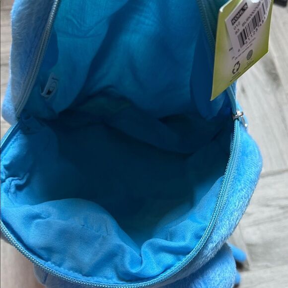 Blue Plush Monster Backpack - Picture 3 of 6